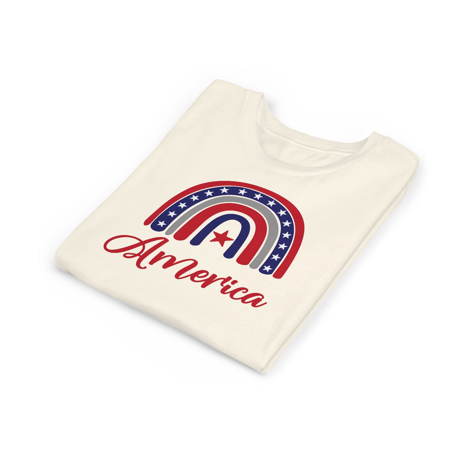 American Rainbow - Girls Youth Short Sleeve Tee