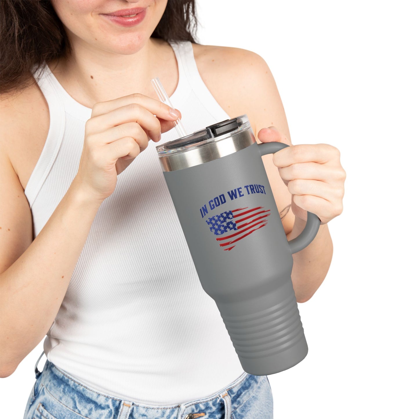 In God We Trust - Insulated Travel Mug, 40oz