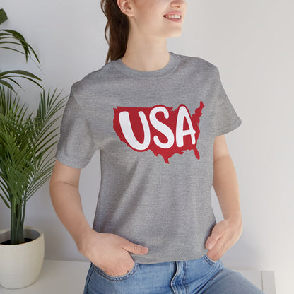 USA - Ladies Jersey Short Sleeve Tee