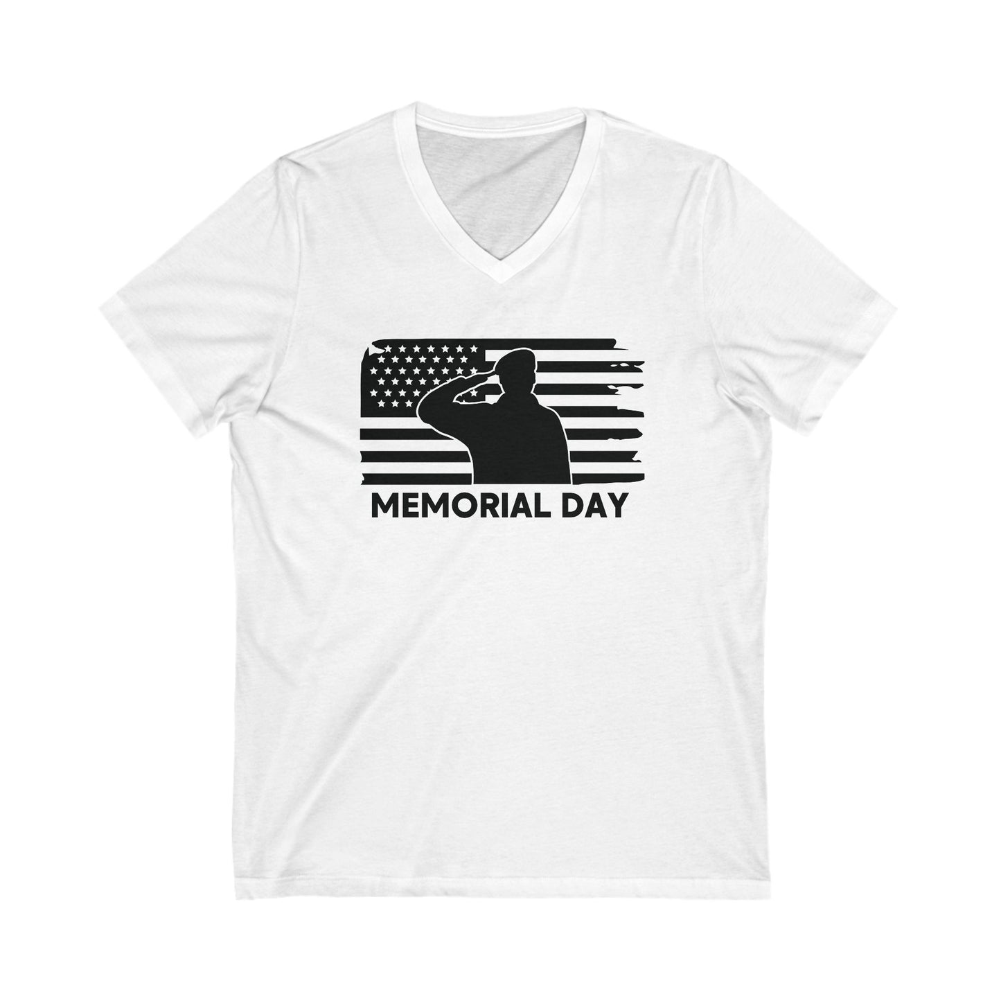 Memorial Day - Men's Jersey Short Sleeve V-Neck Tee