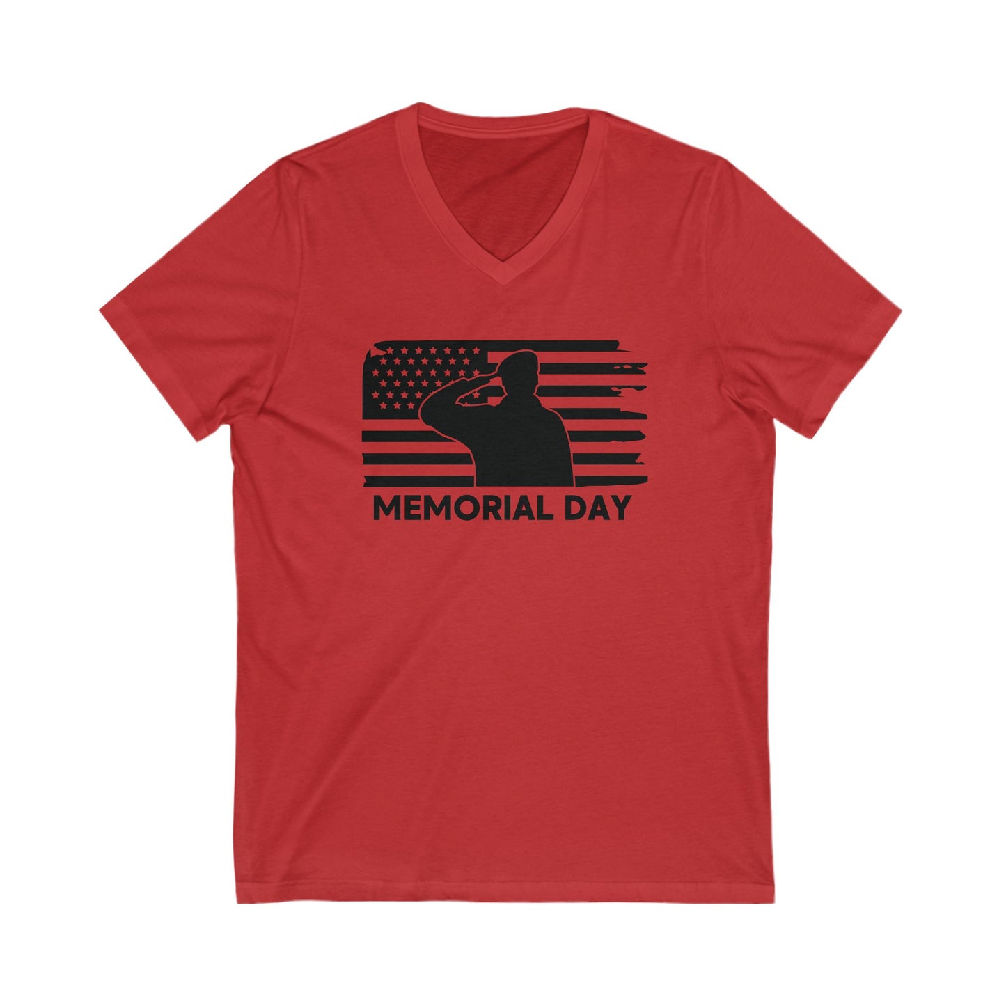 Memorial Day - Men's Jersey Short Sleeve V-Neck Tee