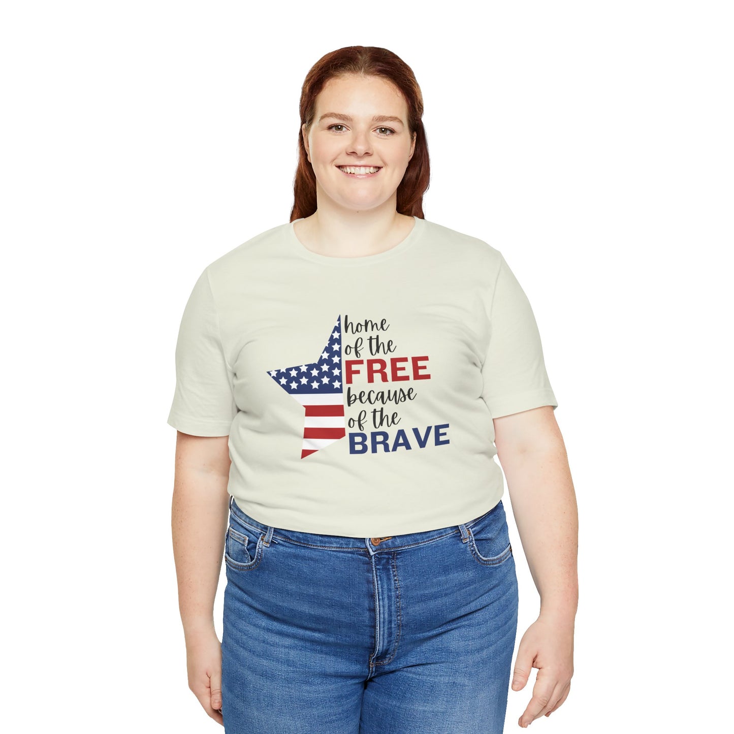 Home Of The Free - Ladies Jersey Short Sleeve Tee