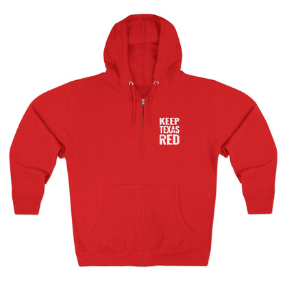 Keep Texas Red - Zip Hoodie