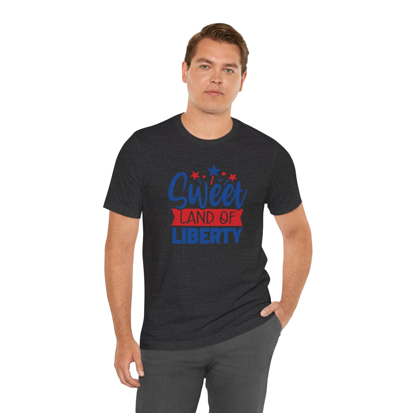 Sweet Land Of Liberty -  Men's Jersey Short Sleeve Tee