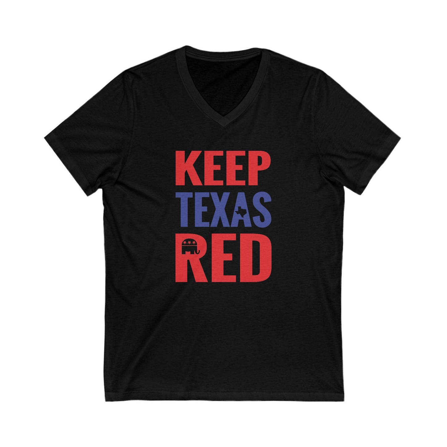 Keep Texas Red - Jersey Short Sleeve V-Neck Tee