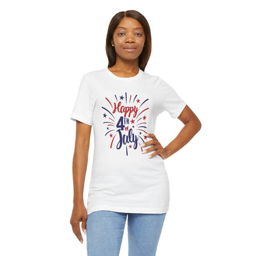 Happy 4th Of July - Ladies Jersey Short Sleeve Tee