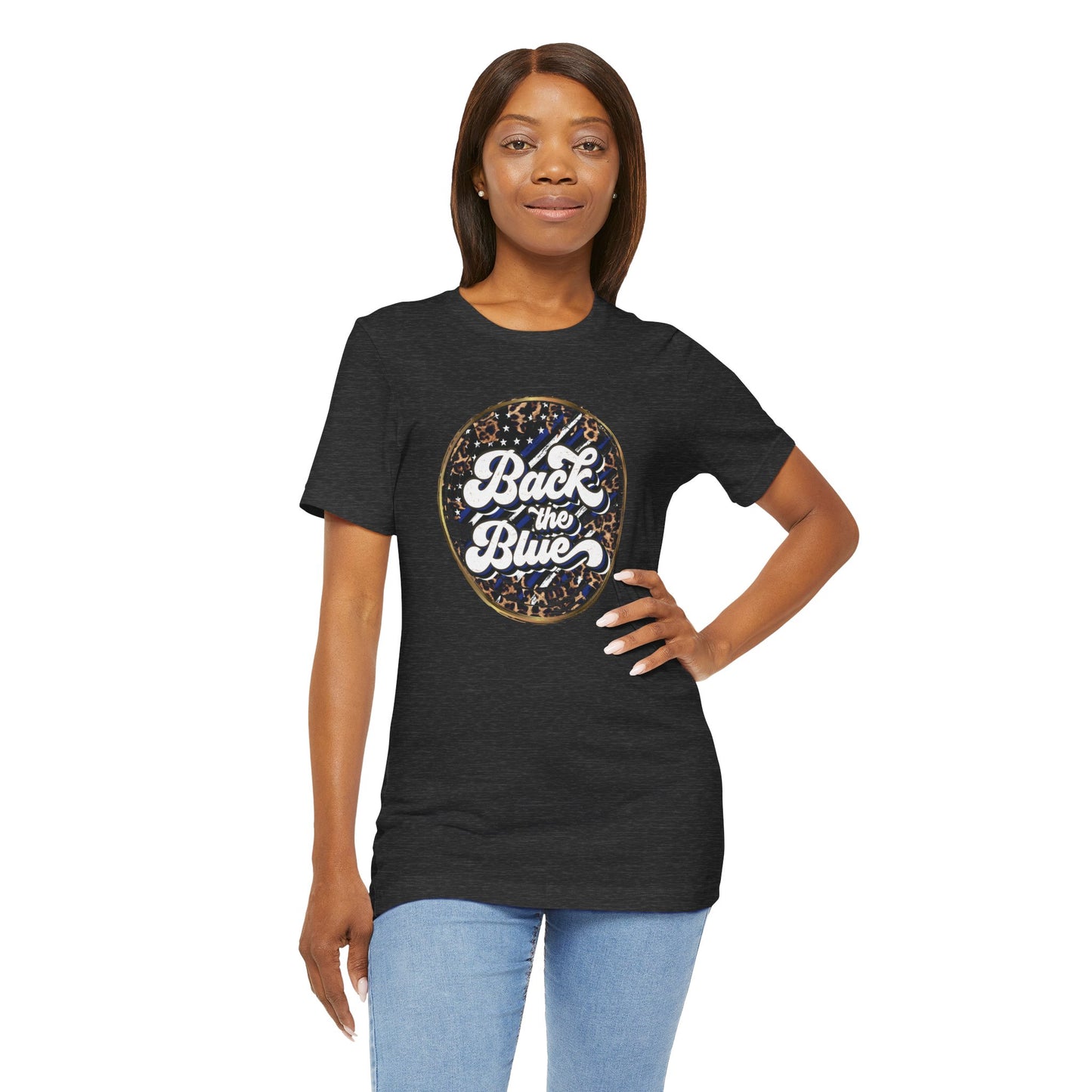 Back The Blue - Ladies Jersey Short Sleeve Tee