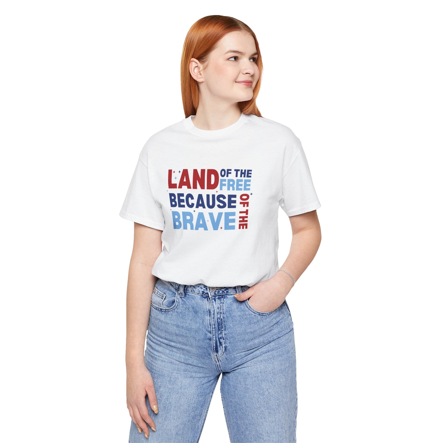 Land Of The Free - Ladies Jersey Short Sleeve Tee