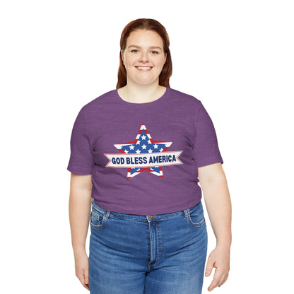 God Bless America - Ladies Jersey Short Sleeve Tee