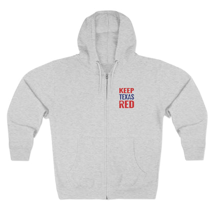 Keep Texas Red - Zip Hoodie