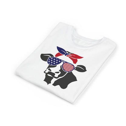 American Cow - Girls Youth Short Sleeve Tee