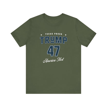 Texas Proud Trump 47 - Men's Jersey Short Sleeve Tee