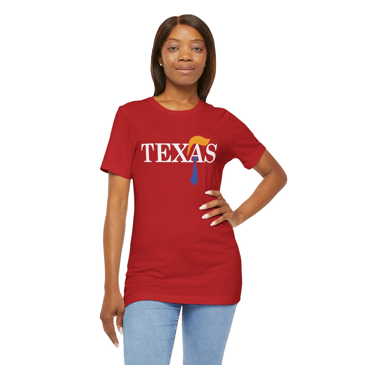 Texas Trump Tie - Ladies Jersey Short Sleeve Tee