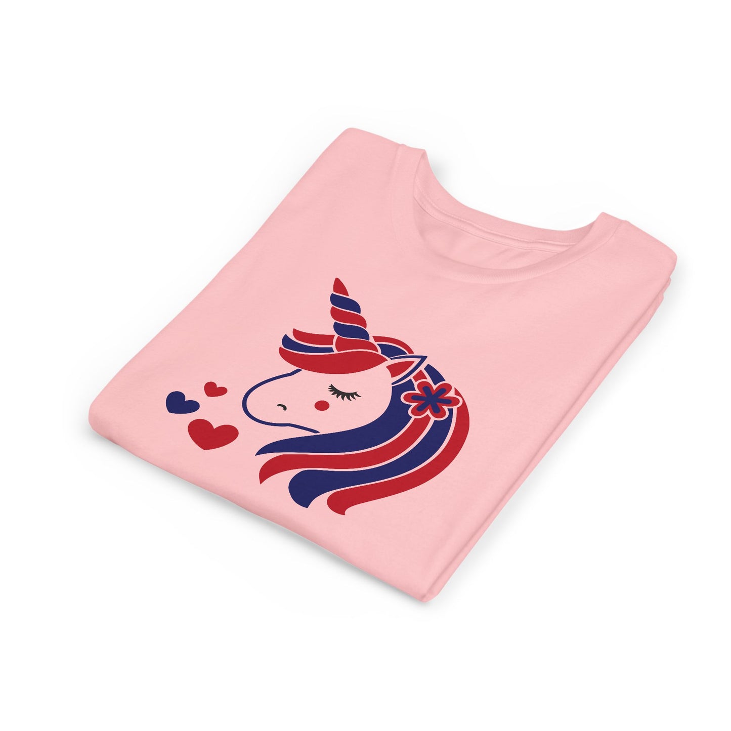 American Unicorn - Girls Youth Short Sleeve Tee