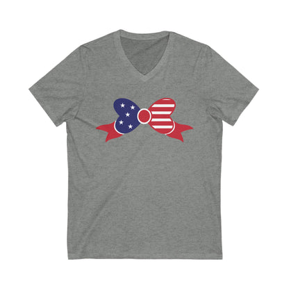 American Bow - Jersey Short Sleeve V-Neck Tee