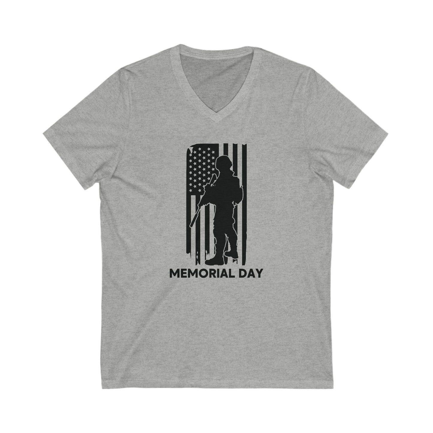 Memorial Day - Men's Jersey Short Sleeve V-Neck Tee