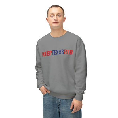 Keep Texas Red - Men's Lightweight Crewneck Sweatshirt