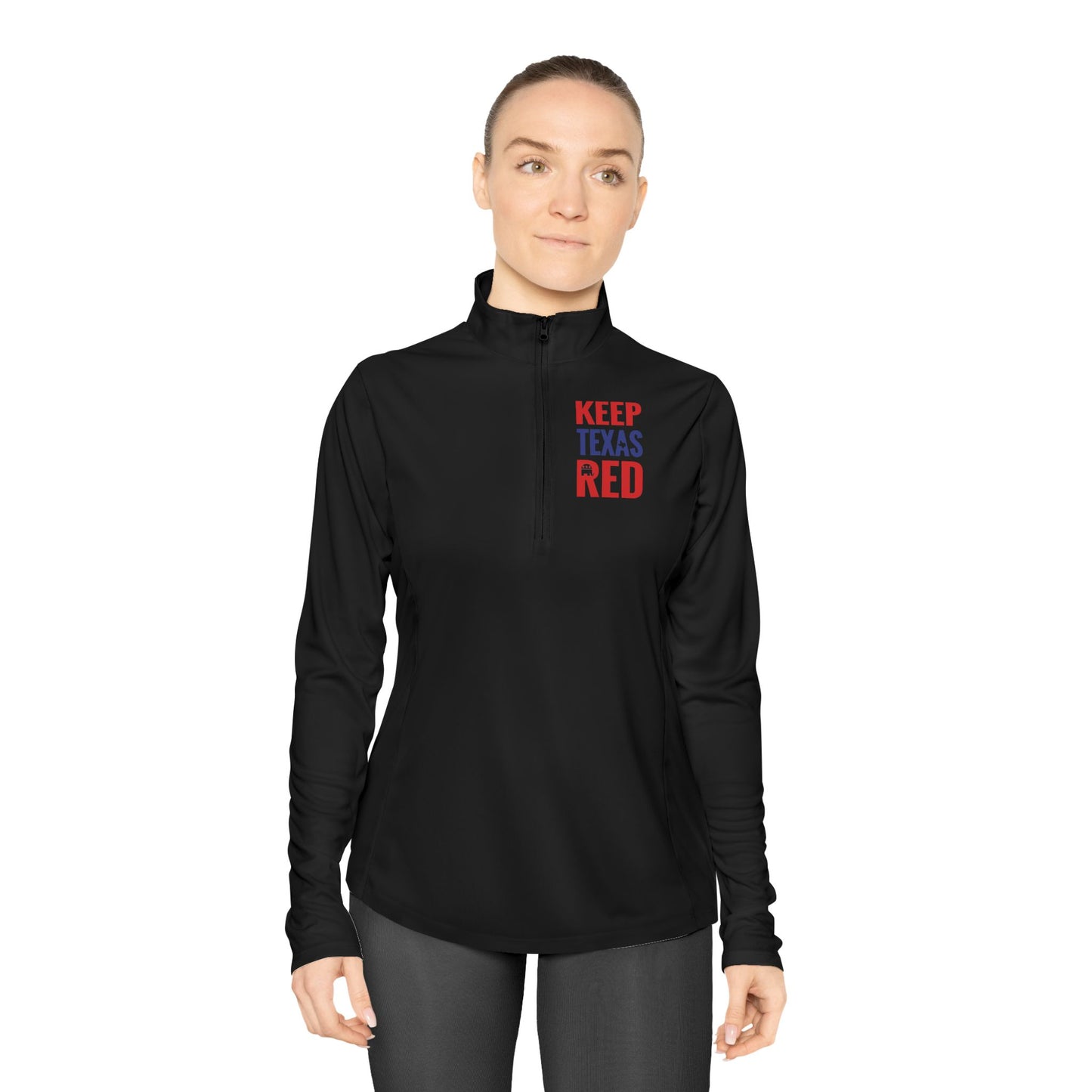 Keep Texas Red - Ladies Quarter-Zip Pullover