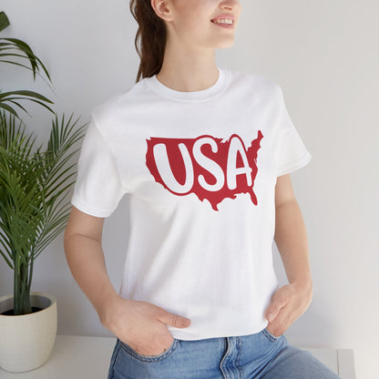 USA - Ladies Jersey Short Sleeve Tee