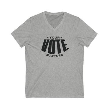 Your Vote Matters - Jersey Short Sleeve V-Neck Tee