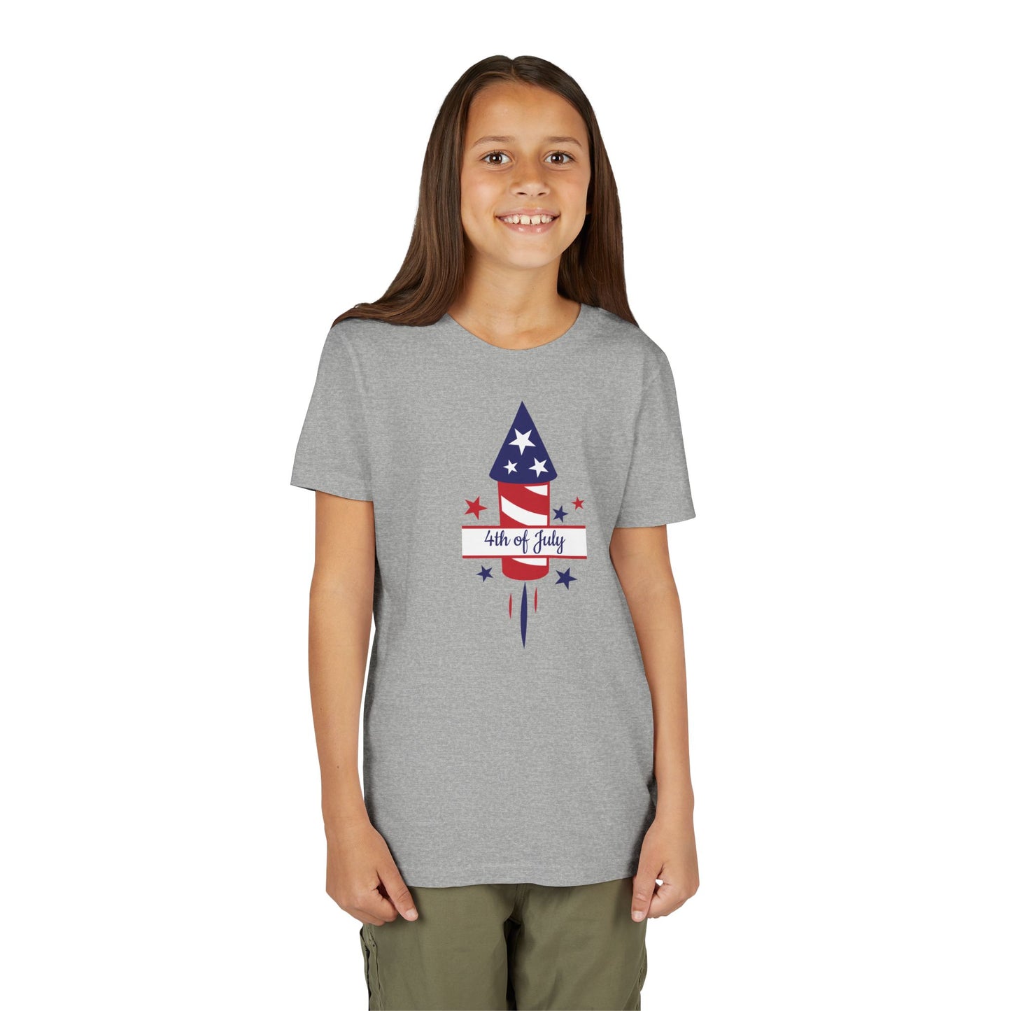 Fourth of July - Girls Youth Short Sleeve Tee