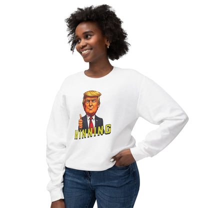 Trump Winning - Ladies Lightweight Crewneck Sweatshirt