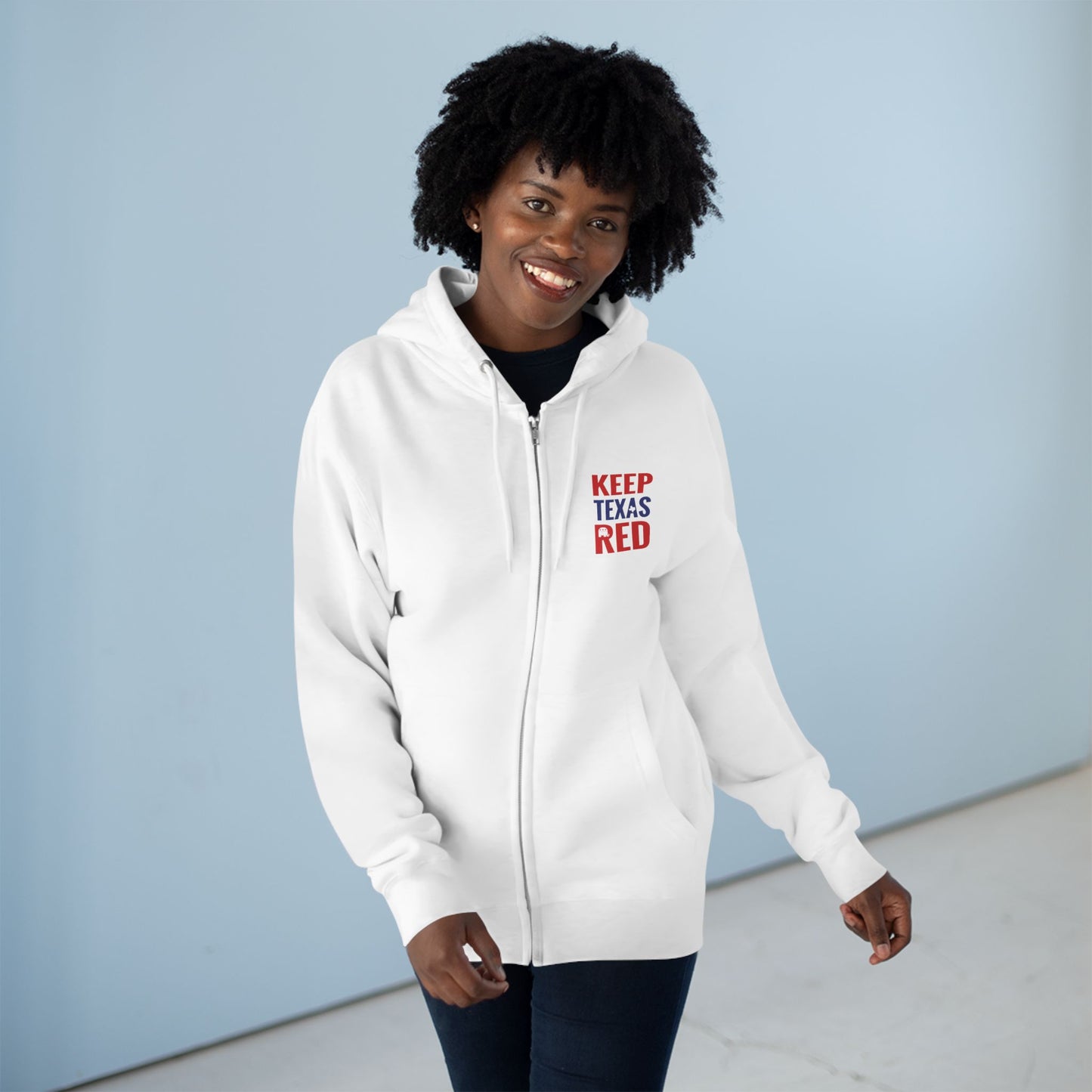 Keep Texas Red - Zip Hoodie