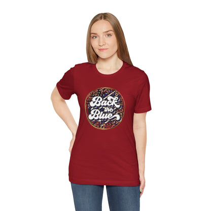 Back The Blue - Ladies Jersey Short Sleeve Tee