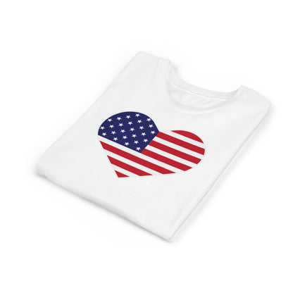 American Heart - Girls Youth Short Sleeve Tee