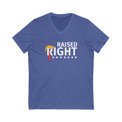 Raised Right - Men's Jersey Short Sleeve V-Neck Tee