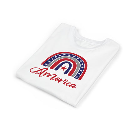 American Rainbow - Girls Youth Short Sleeve Tee