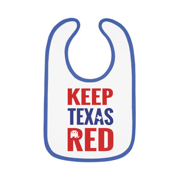 Keep Texas Red - Baby Contrast Trim Jersey Bib