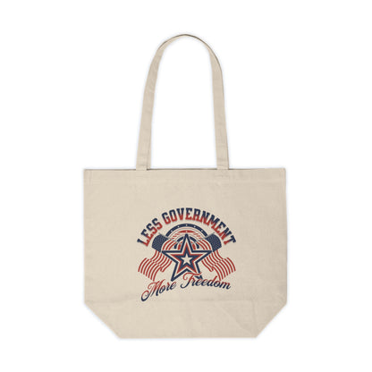 Less Government - Canvas Shopping Tote