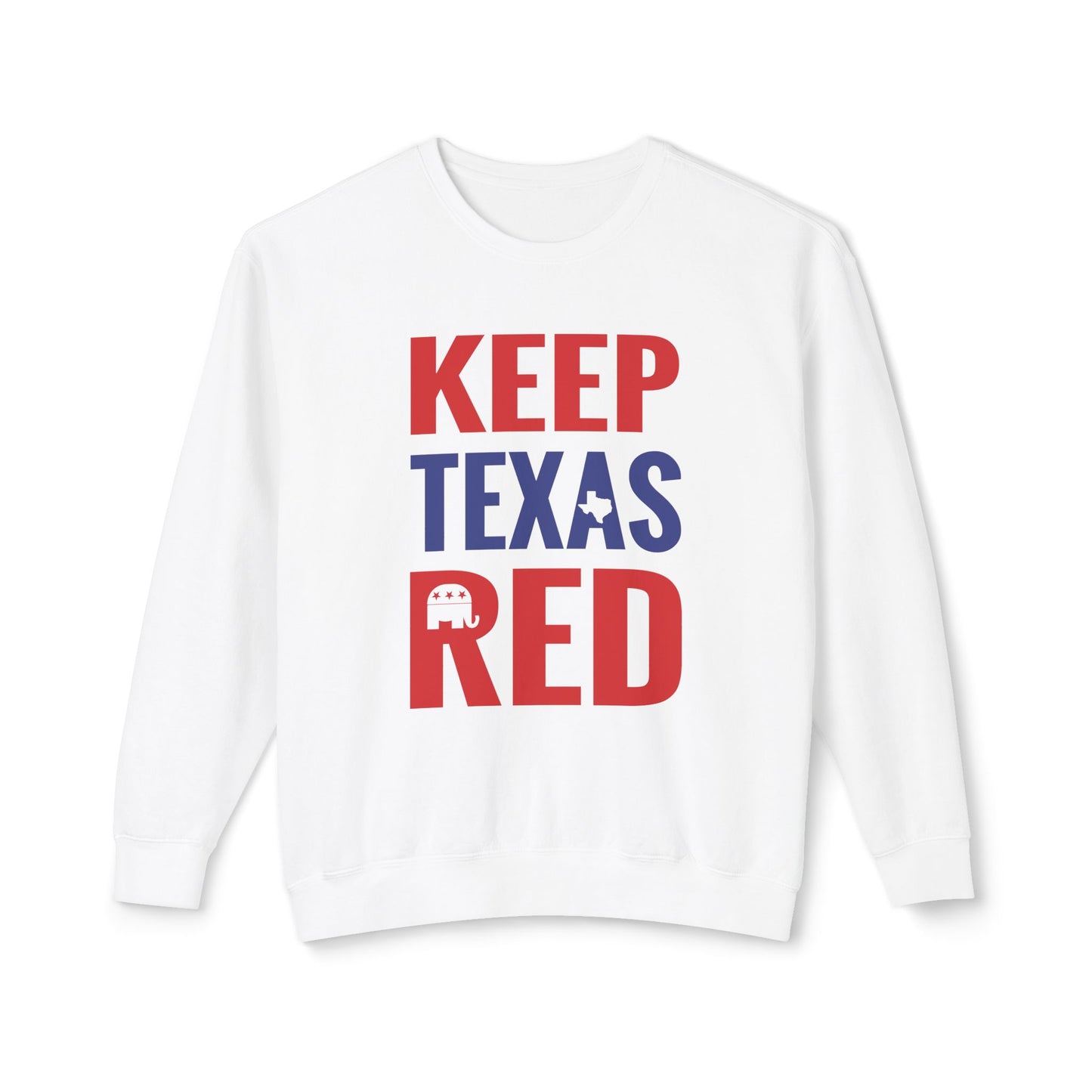 Keep Texas Red - Men's Lightweight Crewneck Sweatshirt