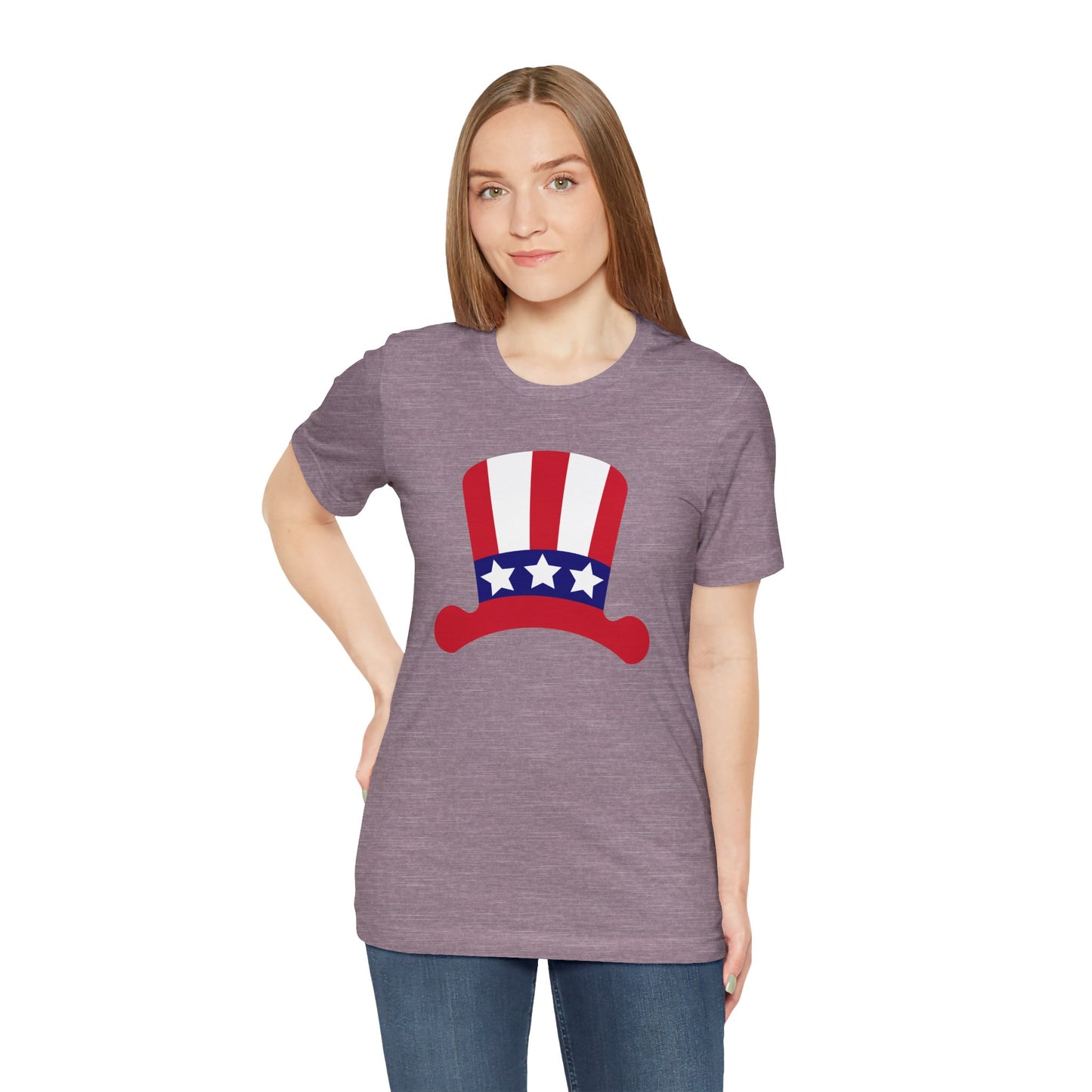 Patriotic Hat - Ladies Jersey Short Sleeve Tee