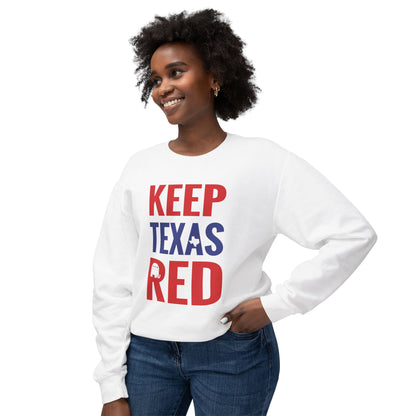 Keep Texas Red - Men's Lightweight Crewneck Sweatshirt