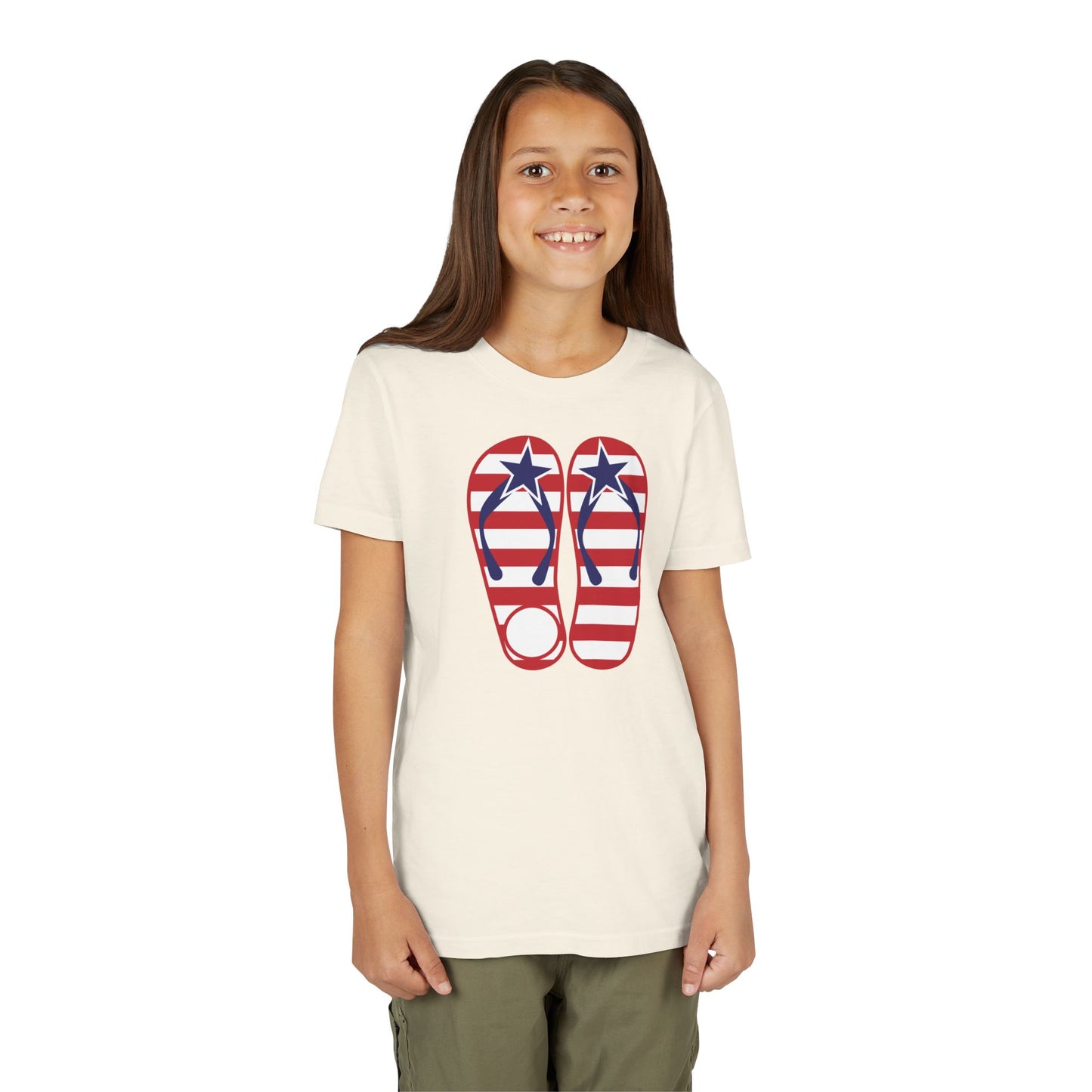 American Flip Flops - Girls Youth Short Sleeve Tee