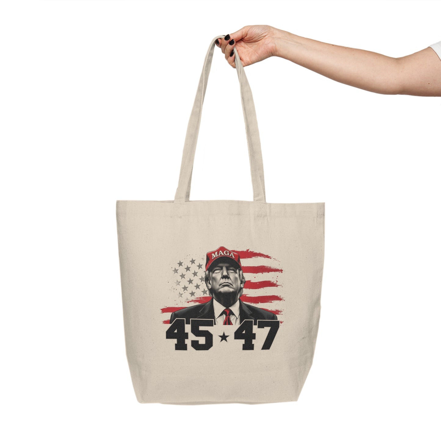 Trump 45 47 - Canvas Shopping Tote