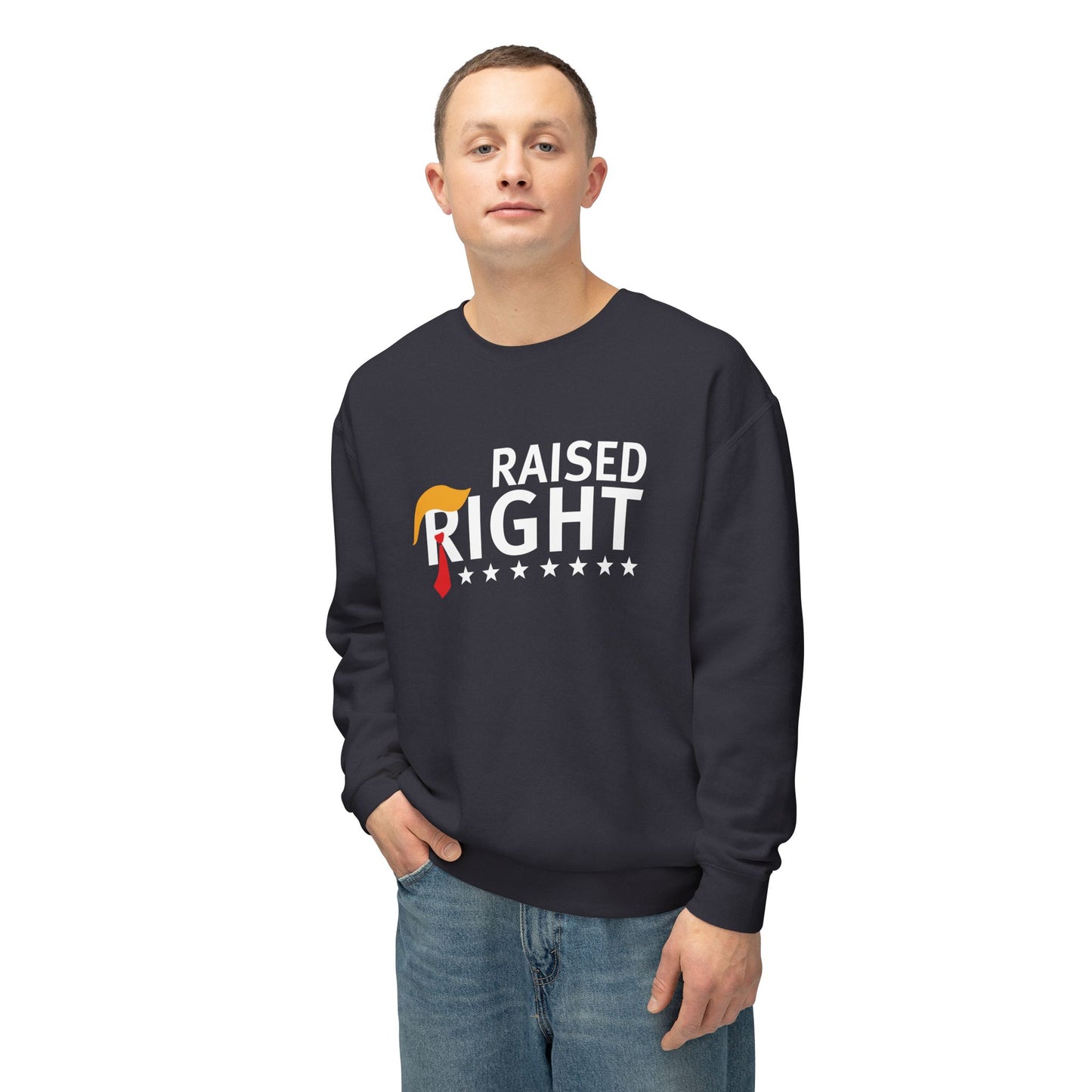 Raised Right - Men's Lightweight Crewneck Sweatshirt