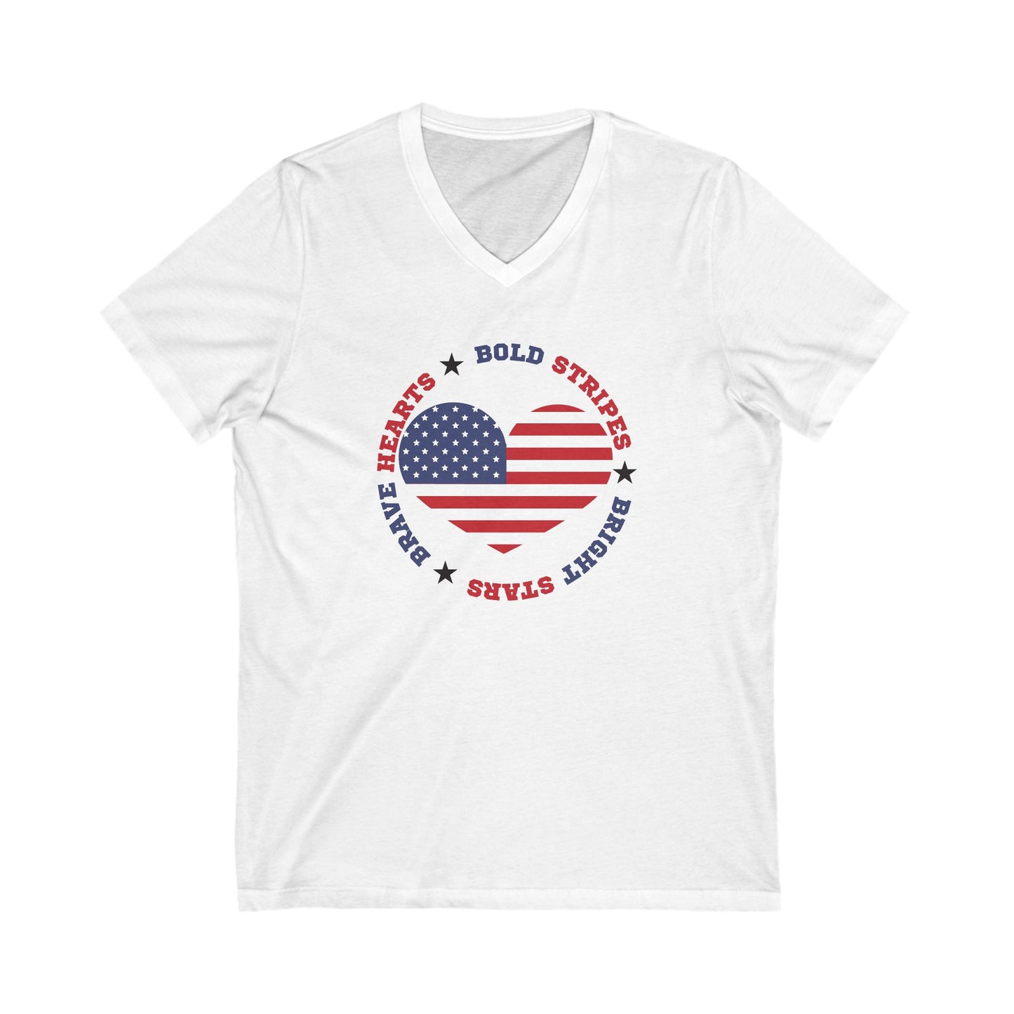 Memorial Day - Ladies Jersey Short Sleeve V-Neck Tee