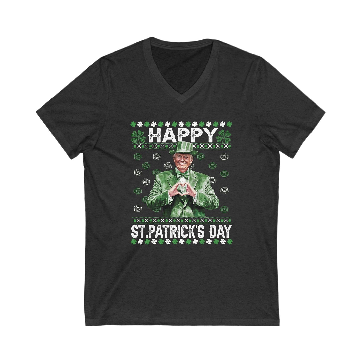 Trump St. Patrick's Day - Men's Jersey Short Sleeve V-Neck Tee