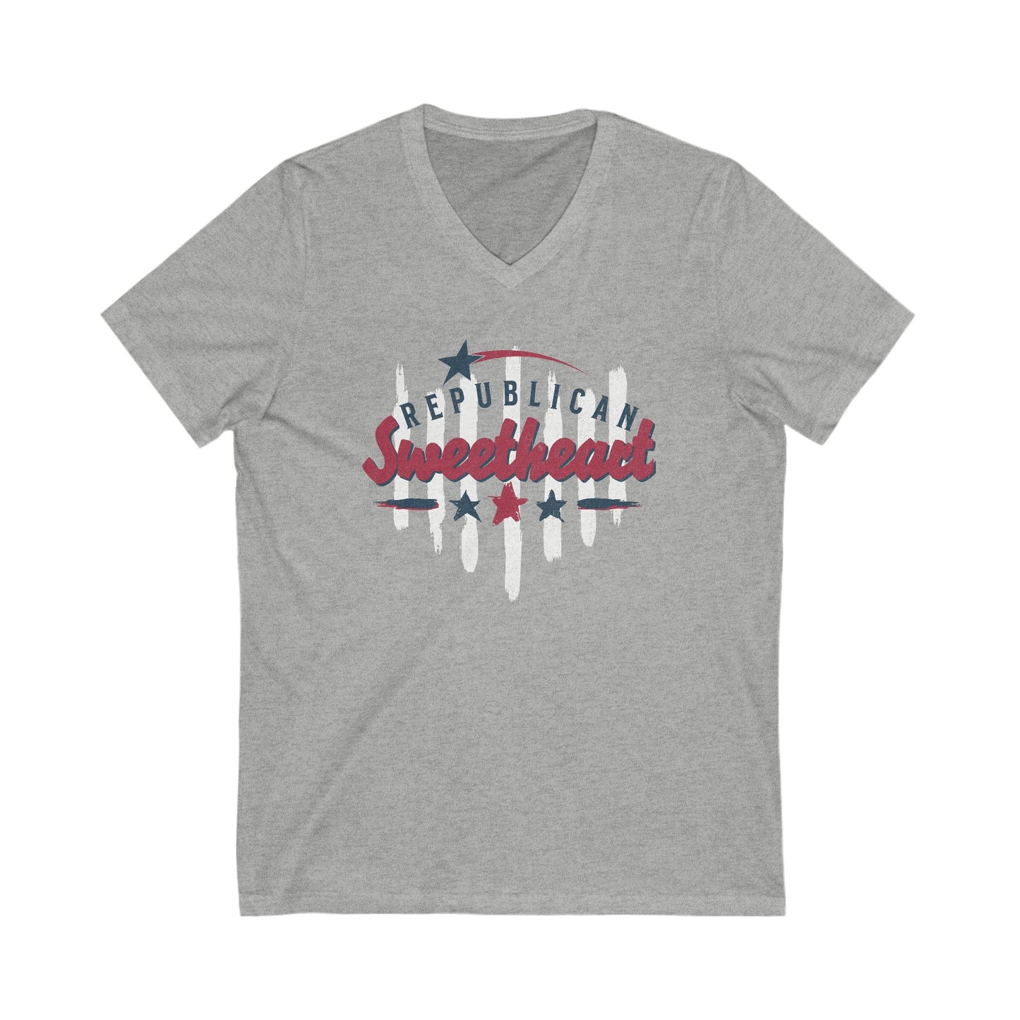 Republican Sweetheart - Jersey Short Sleeve V-Neck Tee