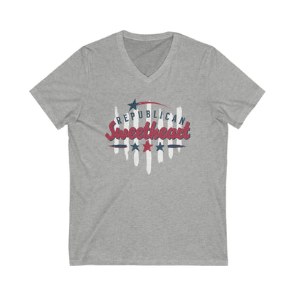 Republican Sweetheart - Jersey Short Sleeve V-Neck Tee