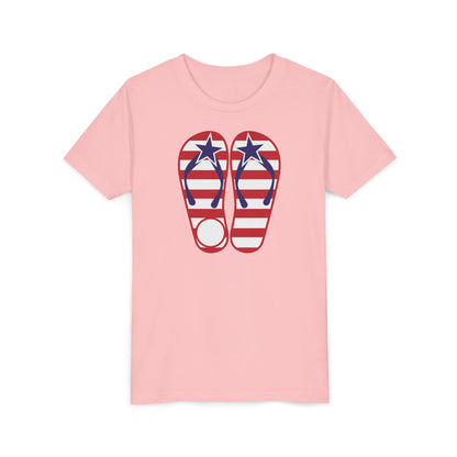 American Flip Flops - Girls Youth Short Sleeve Tee