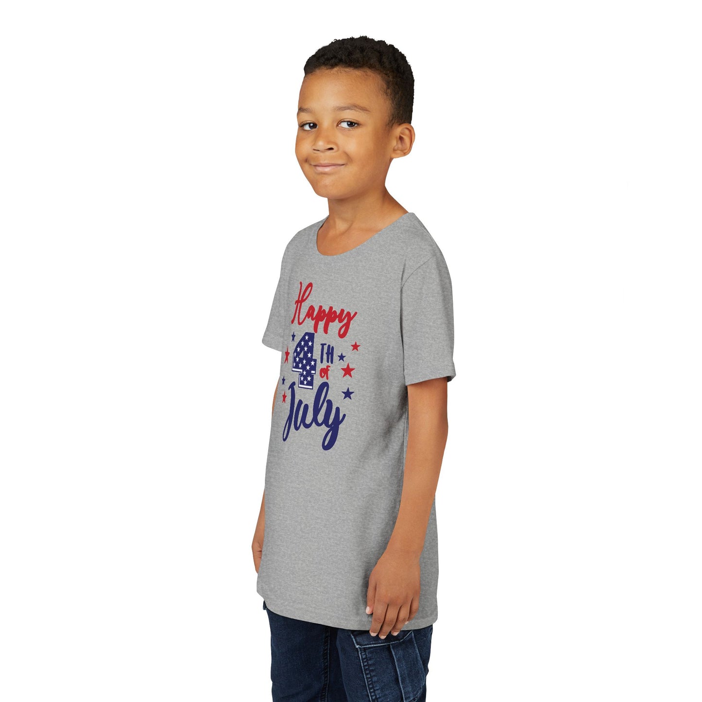 Happy 4th of July - Boys Youth Short Sleeve Tee