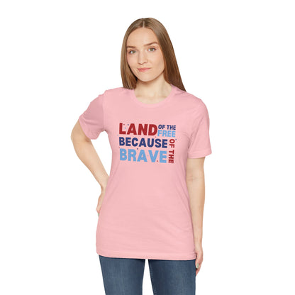 Land Of The Free - Ladies Jersey Short Sleeve Tee