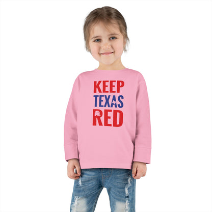 Keep Texas Red - Toddler Long Sleeve Tee