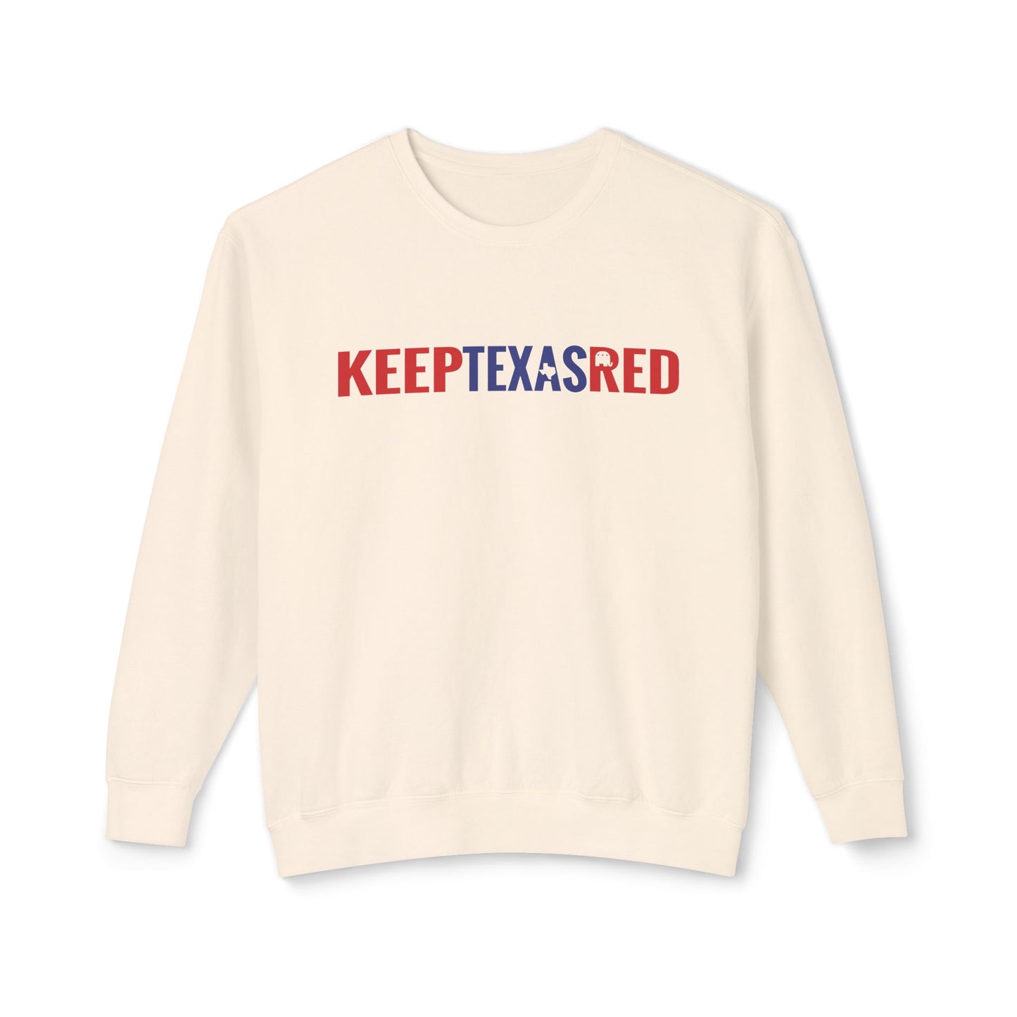 Keep Texas Red - Men's Lightweight Crewneck Sweatshirt