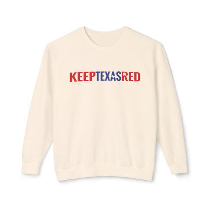 Keep Texas Red - Men's Lightweight Crewneck Sweatshirt