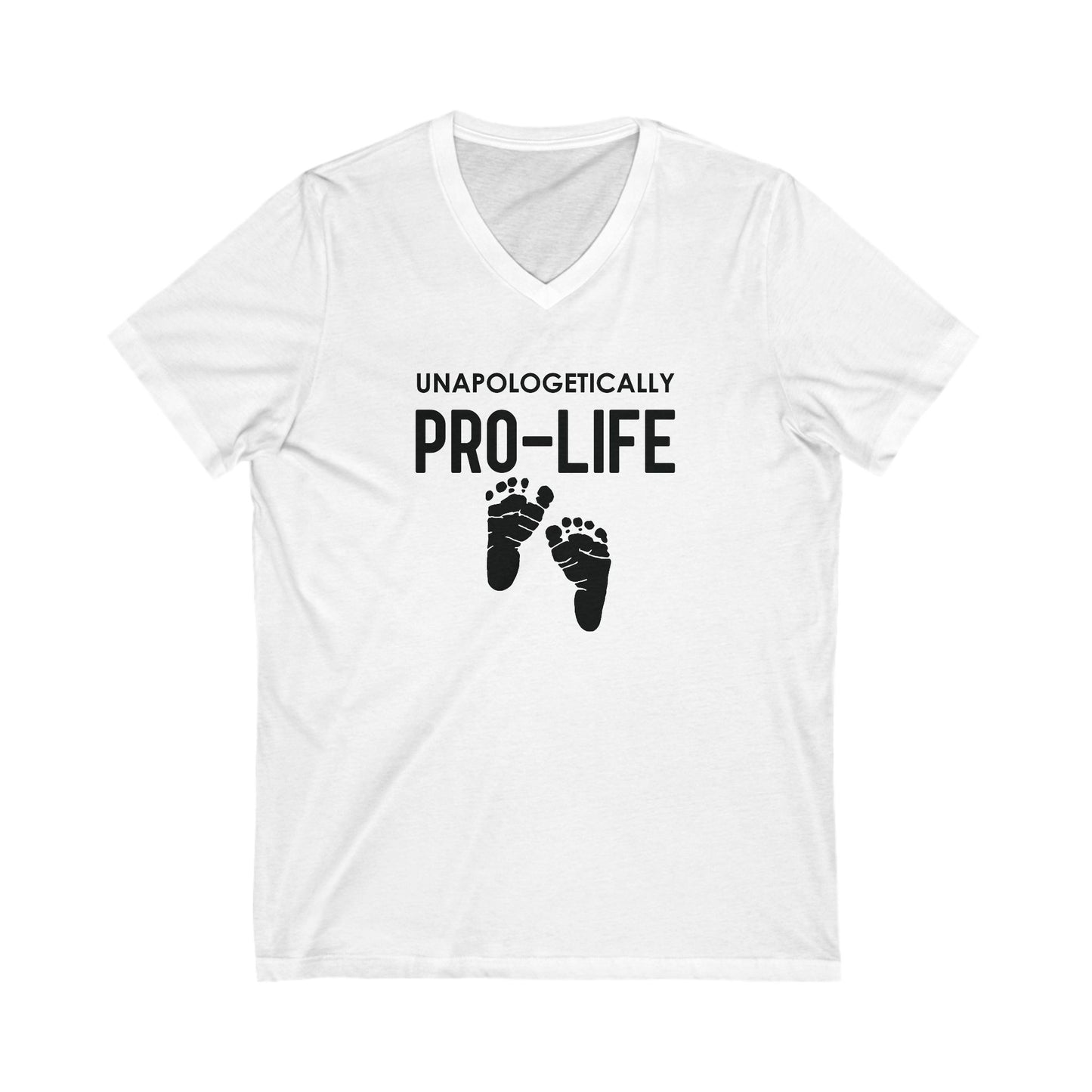 Pro Life - Ladies Jersey Short Sleeve V-Neck Tee